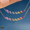 Dây chuyền đá quý rainbow 1