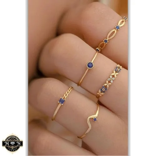Bộ nhẫn nữ đá Sapphire