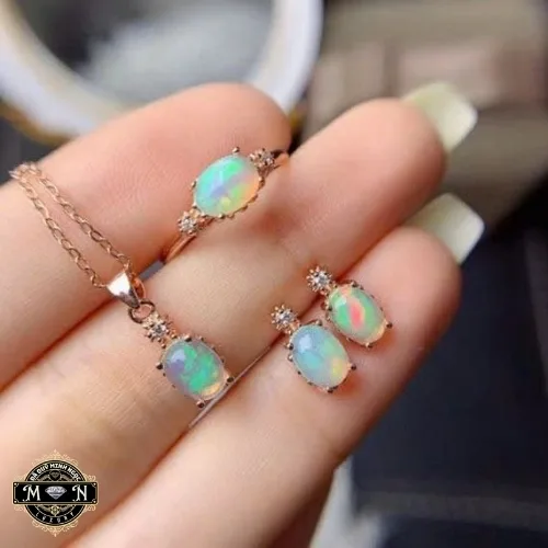 Bộ trang sức đá Opal