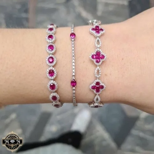 Bộ vòng tay ruby