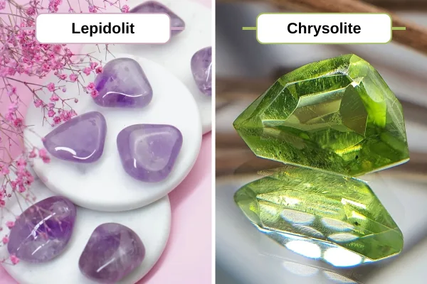 Đá quý theo cung hoàng đạo: Khám phá viên đá may mắn của bạn Đá quý dành cho Thiên Bình là Lepidolit (Vảy Rồng) và Chrysolite (Peridot)