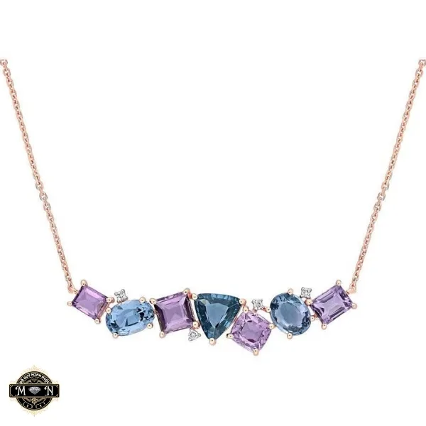 Dây chuyền đá quý hình học