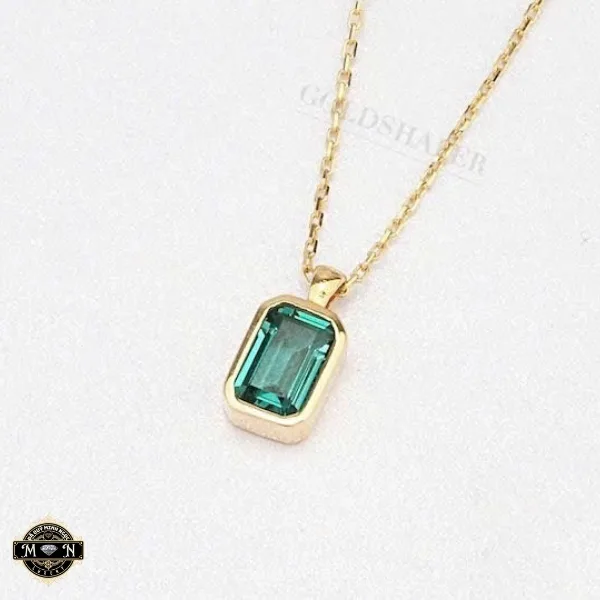 Dây chuyền vàng hình chữ nhật