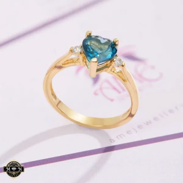 Nhẫn nữ trái tim thiên thanh