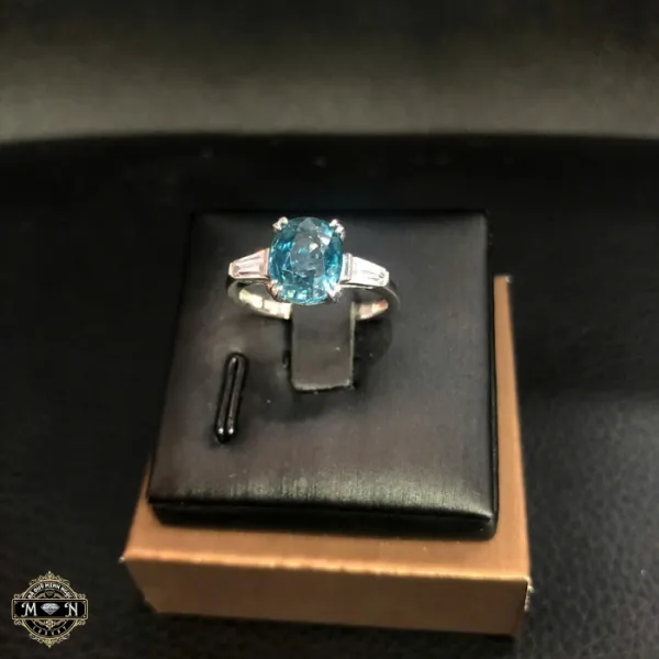 Nhẫn nữ Aquamarine Oval