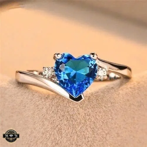 Nhẫn nữ trái tim lượn sóng