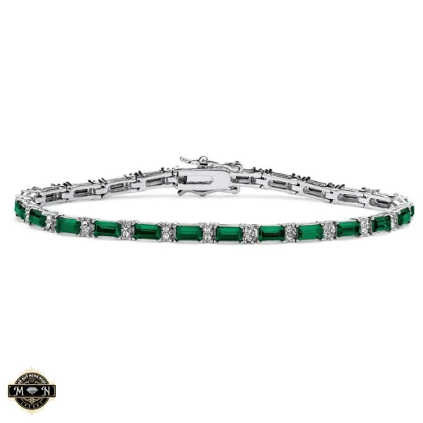 Vòng tay Emerald Baguette