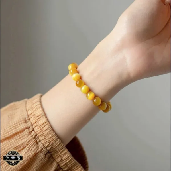 Vòng tay đá mắt hổ vàng