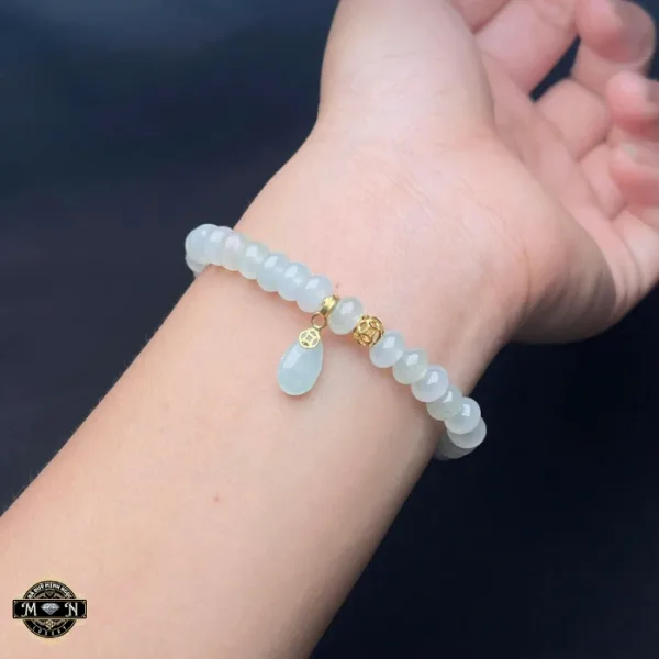 Vòng tay bạch ngọc giọt nước
