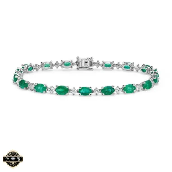 Vòng tay Emerald Oval