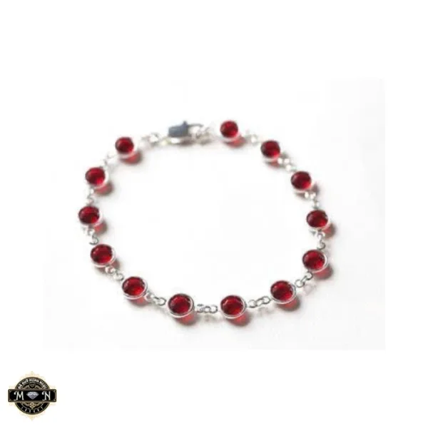 Vòng tay Ruby tròn