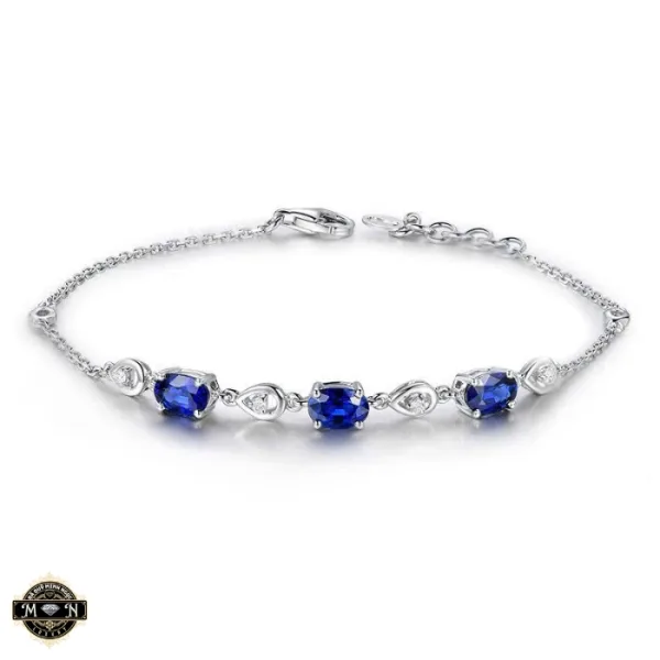 Vòng tay Sapphire Oval